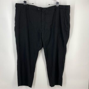 Pronto Uomo Men's Sz 50x27 Pants Gray 100% Wool Flat Front Straight Suit Trouser